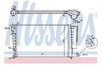 Nissens 61317A Kühler, Motorkühlung