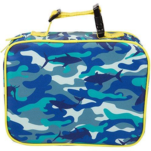 Insulated Lunch Box Sleeve - Securely Cover Your Bento Box - Shark Camouflage Design by Bentology
