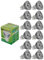 Trango 12er Pack GU1003*12 GU10 LED Leuchtmittel – 4,2 Watt - 3000K warmweiß zum Austausch GU10 & MR16 Halogen Leuchtmittel, für Einbauleuchten, Deckenstrahler, Einbaustrahler, Deckenleuchte, Spots