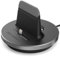 Encased iPhone Charger Dock, Fast Charge Desktop Charging Stand (case Compatible) DockMate² MFI Certified Lightning Charger (Fully Adjustable Design) (Aluminum Black)