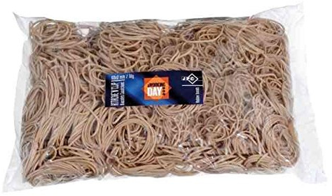 JPC 451202 Gummiringe im Beutel, natur, 76 mm, Großpackung