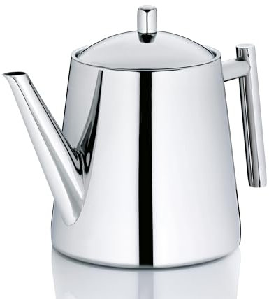 kela Théière avec filtre, théière en acier inoxydable 1,7 l ANCONA, théière pour thé en vrac et sachets de thé, bouilloire à thé