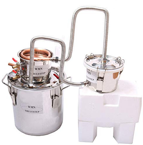 Fayelong 3 Pots DIY 2 Gal 10 litres DIY Copper Alcohol Moonshine Still Spirits Boiler Water Oil Distiller Brewing Kit