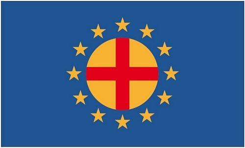 Fahne/Flagge Paneuropa-Union 90 x 150 cm