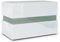Vladon Nachttisch Flow, Made in Germany, Nachttischschrank mit Schublade Weiß Hochglanz/Weiß Hochglanz (60 x 45 x 39 cm)