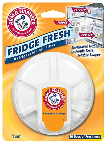 Arm & Hammer 33200-01710 Baking Soda Fridge Fresh Air Filter, 0.28 oz (Pack of 8)
