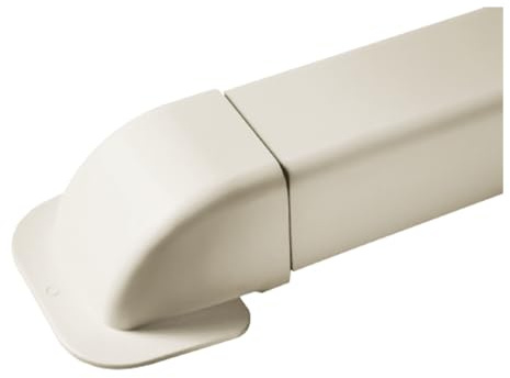 Artiplastic Wandbogen für Klimagerät-Kabelkanal 110 x 75 mm | Wand-Ausgang für Dual- und Trial-Split-Klimaanlage, Pvc, Weiß
