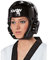KWON® Taekwondo Kopfschutz 40064 PU CE Schwarz WTF Kopfschützer - XL