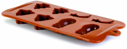 Ibili Molde BOMBON Silicona Chocolate Navidad, Stainless Steel, Centimeters