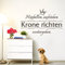 Grandora W5012 Wandtattoo Spruch Hinfallen aufstehen Krone richten weitergehen schwarz (BxH) 75 x 47 cm
