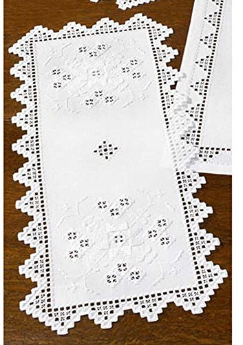 Permin Hardanger Tischläufer Stickpackung Hardanger Zählmuster, Multifarbig