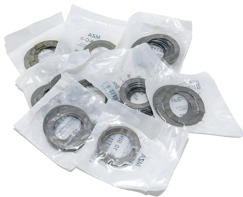 Set Ausgleichsscheiben, je 10x Stück, Gesamt: 90 Stück für Soemtron-Motor SR1, SR2, SR2E, KR50, SR4-1 Spatz - zur Kurbelwelle und Abtriebswelle - DIN 988-ST