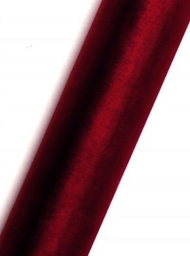 eventkauf Organza Rolle 9m x 15 cm Tischläufer Dekostoff (Bordeaux)