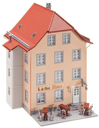 FALLER FA130493 - Altstadt-Café, Braun, Weiß, Hellrosa