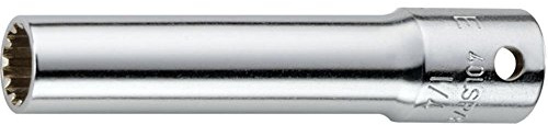 STAHLWILLE Nr. 40aLSP Steckschlüsseleinsatz 6,3 mm (1/4) Spline Schlüsselweite 7/32 L.50,8 mm HPQ-Hochleistungsstahl, verchromt