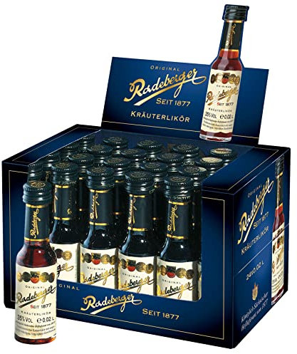 Radeberger | Original Radeberger Kräuterlikör Seit 1887 | 24 x 0,02L | Premium Kräuterschnaps Mit Der Langen Tradition | Bitter