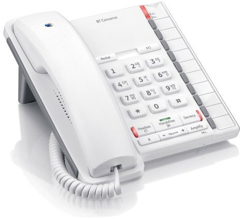 BT CONVERSE 2200-W (BRITISH TELECOM) - Hands-free Speaker-phone - Wall or Desk Model (Headset socket & Direct Dial Memories) - (White)