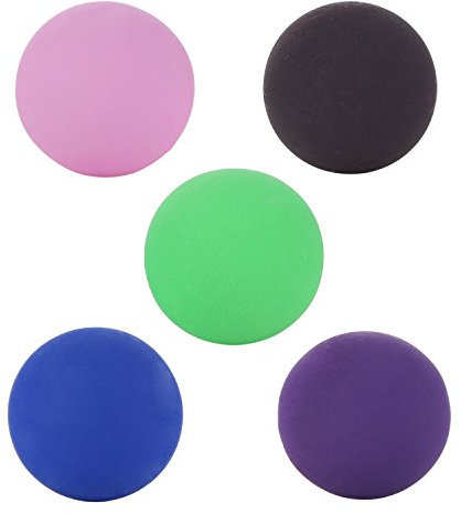 Morella Damen Engels-Klangkugel-Set Ø 16 mm 5 Kugeln in den Farben Grün Blau Rosa Lila und Anthrazit
