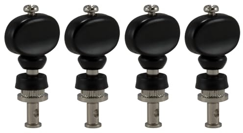 Grover 3B Black Uke Button 4 Set
