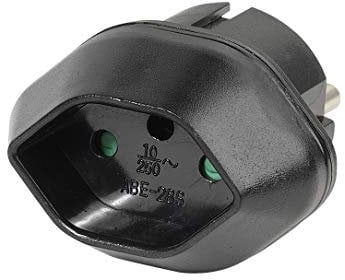 Vivanco TA CH/D Reisestecker Schweiz Buchse (Schuko Stecker schwarz)