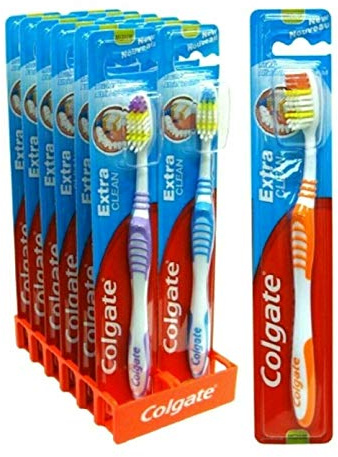 3 colgate EXTRA CLEAN medium tooth brush