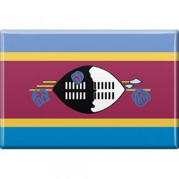 Kühlschrankmagnet - Länderflagge Swasiland - Gr.ca. 8x5,5 cm - 37833