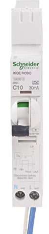 iKQE RCBO 1PPNs 10A C 30mA A-type