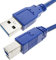 TECHLY 2.0M USB 3.0 AB M/M Cable USB 2 M 3.2 GEN 1 (3.1 GEN 1) USB A USB B Azul