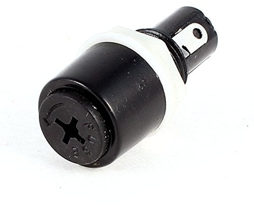 Sourcingmap Panel Mount Crosshead Screw Cap Lock Fuse Holder 250V 10A 5mmx20mm