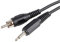 PRO SIGNAL PSG00223 3.5mm Mono Jack Plug to Phono (RCA) Plug Lead, 2m Black