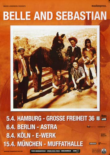 Belle and Sebastian - Write About Love, Tour 2011 » Konzertplakat/Premium Poster | Live Konzert Veranstaltung | DIN A1 «