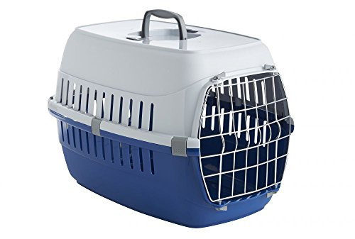 SHARPLES Moderna Pet Carrier Wire Door, Medium, Blue Berry