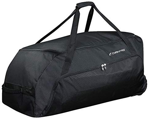 Champro Jumbo alle Zweck Tasche mit Rollen (schwarz, 36 x 16 x 18)