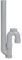 Regiplast PSVD Siphon M.A.L polypro sortie Verticale Directe Gris