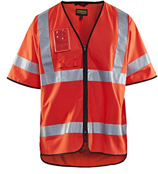 Blaklader 30231022 HIGH VIS WESTE, Rotes Hochvisier, grootte S/M