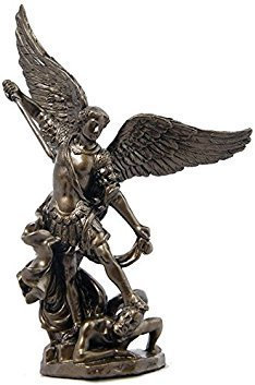 Generic 10,5 cm – Saint Michael Erzengel stehend auf Demon 's Head