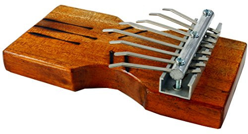 GURU SHOP Musikinstrument aus Holz, Musik Percussion Rhythmus Klang Instrument, Handgearbeitet,Tisch Klangspiel aus Holz - Kalimba 1, 5x17x9 cm