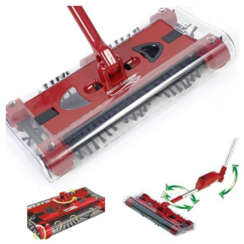 OISE ART STORE Trade Shop - Scopa Elettrica Rotante Aspirapolvere Manico Ruotante Swivel Sweeper Senza Fili