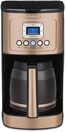 Cuisinart Coffee Maker, 14-Cup Glass Carafe, Fully Automatic for Brew Strength Control & 1-4 Cup Setting, Stainless Steel, DCC-3200CP, Copper