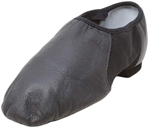 Bloch Dance Damen Neo-Flex Leder und Neopren Slip On Geteilte Sohle Jazz Schuh, schwarz, 37 EU