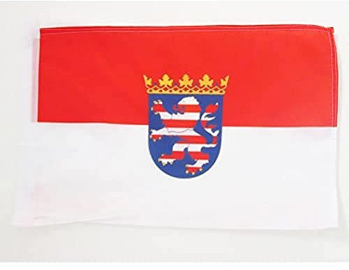 AZ FLAG - Flagge Hessen - 45x30 cm Mit Kordel - Hessen Fahne 30 x 45 Cm - Flaggen