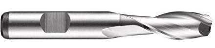 Dormer C1237.5 Flute End Mill, Bright, HSS-E Powder Metal, Head Diameter 7.5 mm, Flute Length 16 mm, Full Length 66 mm