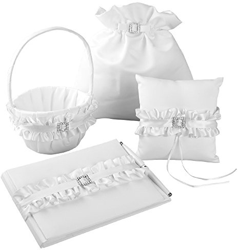 Jamie Lynn Diana 4-Piece Wedding Set, White