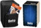 Sela SE 062 Varios Blue Snare Cajon Einsteiger Bundle mit Sela Snare System, aufgebaut, Rucksack, Sitzpad, Schule, CD, DVD