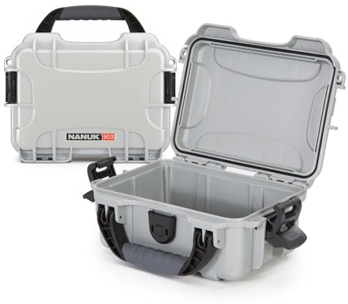 Nanuk 903 Small Waterproof Hard Case 9.1 x 6.8 x 3.8 - Silver (903-0005)