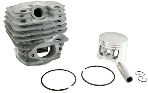 Générique Cylindre Piston à bague 45mm pour tronçonneuse chinois 52 cc 5200 Tarus Silverline Timbertech, Kiam Sherwood, Raptor, Trueshopping, Sanli, Plantiflex