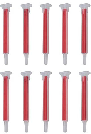 Miko® Mischerdüsen, 1:1 Mischdüse, 10er Pack, Mischerspitzen, Mixtülle, Kunststoffkleber, Mischertülle für 2K-Kleber, Klebstoffdüse, sauberes Auftragen von Klebstoffen