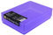 WestonBoxes A5 Plastic Craft Storage Boxes with Lids for Art Supplies, Paper and Card - 1.8 Litre Volume (Purple, Pack of 10)