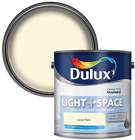 Dulux Light and Space Matt Emulsion Paint For Walls And Ceilings - Lunar Falls 2.5 Litres