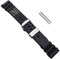 Uhrbanddealer Unisex Uhrenarmband Taucher-PU Kunststoffband 20mm schwarz ND Limits Typ Set 10520